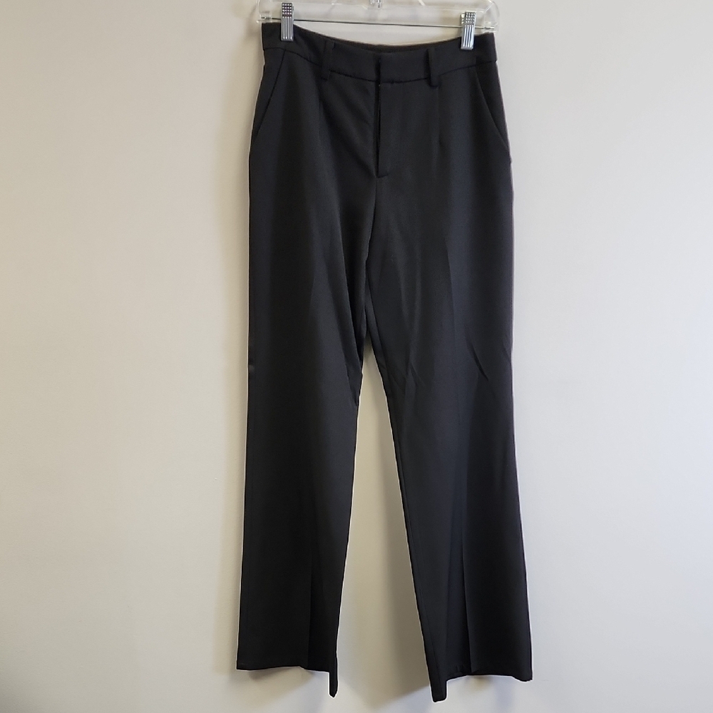 Fashion Nova Sleek Black Trousers